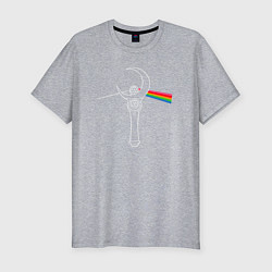 Футболка slim-fit Dark side of the moon, цвет: меланж