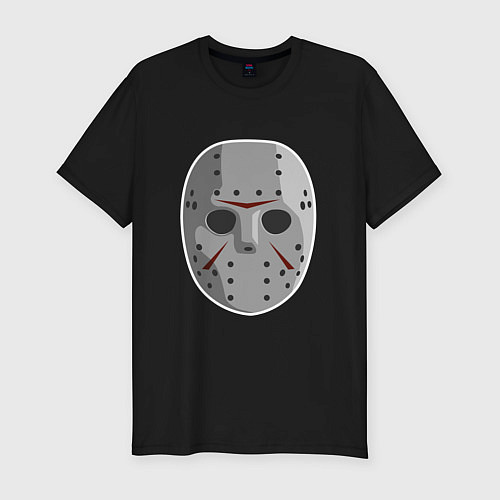 Мужская slim-футболка Jason Voorhees / Черный – фото 1