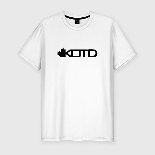 Мужская slim-футболка KOTD / Белый – фото 1
