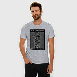 Футболка slim-fit Joy Division: Unknown Pleasures, цвет: меланж — фото 2