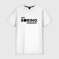 Футболка slim-fit The boring company, цвет: белый