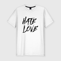 Мужская slim-футболка FACE Hate Love