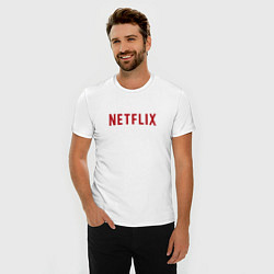 Футболка slim-fit Netflix, цвет: белый — фото 2