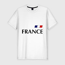 Мужская slim-футболка Сборная Франции: 8 номер