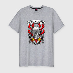 Футболка slim-fit Megadeth Rocker, цвет: меланж