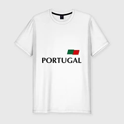 Мужская slim-футболка Сборная Португалии: 10 номер
