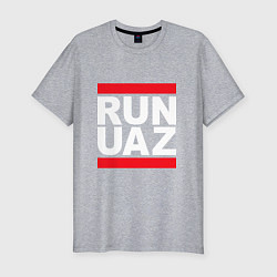 Футболка slim-fit Run UAZ, цвет: меланж