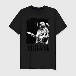 Футболка slim-fit Black Nirvana, цвет: черный