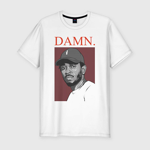 Мужская slim-футболка Kendrick Lamar: DAMN / Белый – фото 1