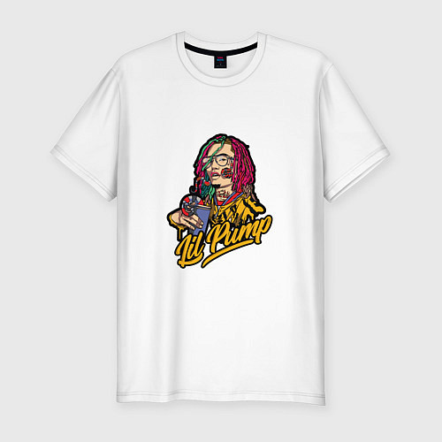 Мужская slim-футболка Lil Pump: Street Style / Белый – фото 1