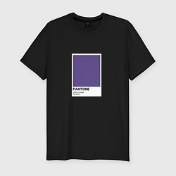 Футболка slim-fit Pantone: Ultra Violet II, цвет: черный