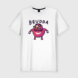 Мужская slim-футболка Brudda
