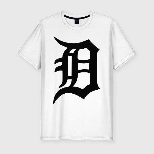 Мужская slim-футболка Detroit Tigers / Белый – фото 1