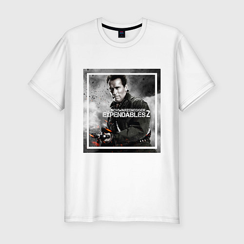 Мужская slim-футболка Schwarzenegger / Белый – фото 1