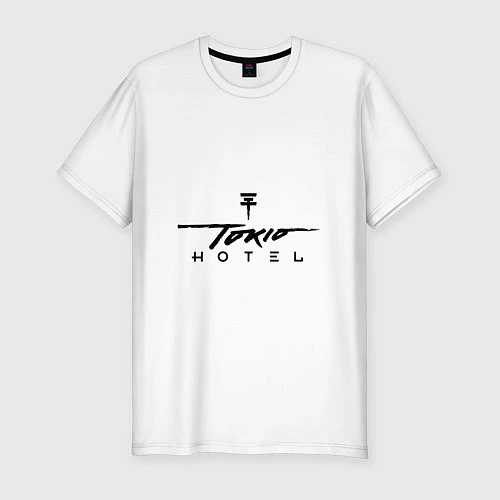 Мужская slim-футболка Tokio Hotel / Белый – фото 1