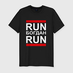 Футболка slim-fit Run Богдан Run, цвет: черный