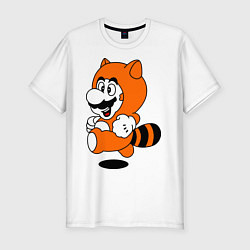 Футболка slim-fit Mario In Tanooki Suit, цвет: белый