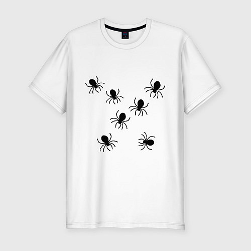 Мужская slim-футболка Рой пауков / Белый – фото 1