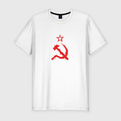 Мужская slim-футболка Atomic Heart: СССР