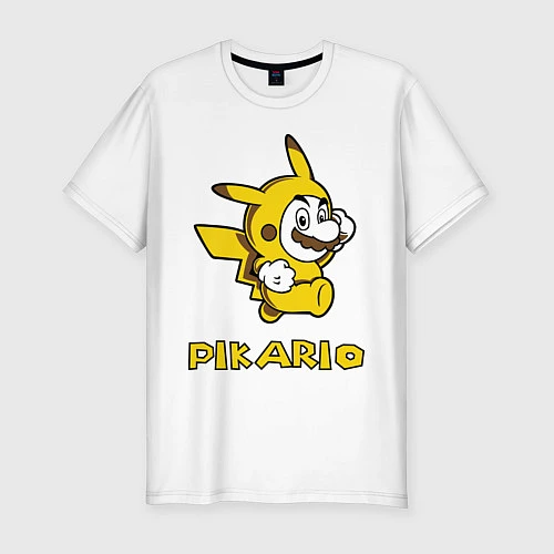 Мужская slim-футболка Pikario / Белый – фото 1