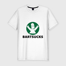 Мужская slim-футболка Bartsucks