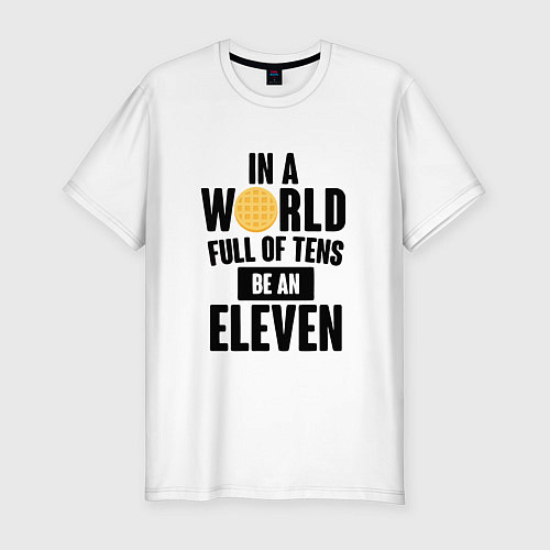 Мужская slim-футболка Be A Eleven / Белый – фото 1