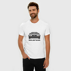 Футболка slim-fit DeLorean, цвет: белый — фото 2