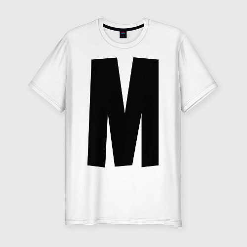 Мужская slim-футболка Мы(М) / Белый – фото 1