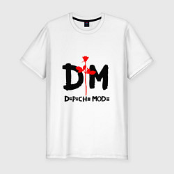 Футболка slim-fit Depeche Mode Rose, цвет: белый