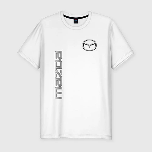 Мужская slim-футболка Mazda Style / Белый – фото 1
