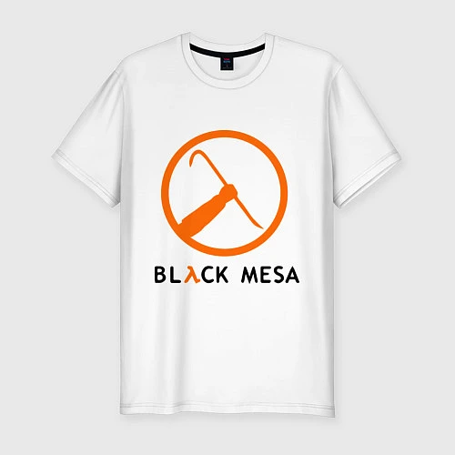 Мужская slim-футболка Black mesa: Scrap / Белый – фото 1