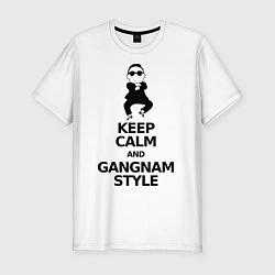 Мужская slim-футболка Keep Calm & Gs