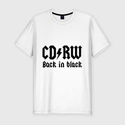 Футболка slim-fit CD RW - Back in black, цвет: белый