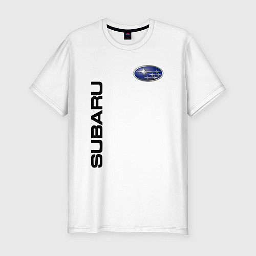 Мужская slim-футболка Subaru Style / Белый – фото 1