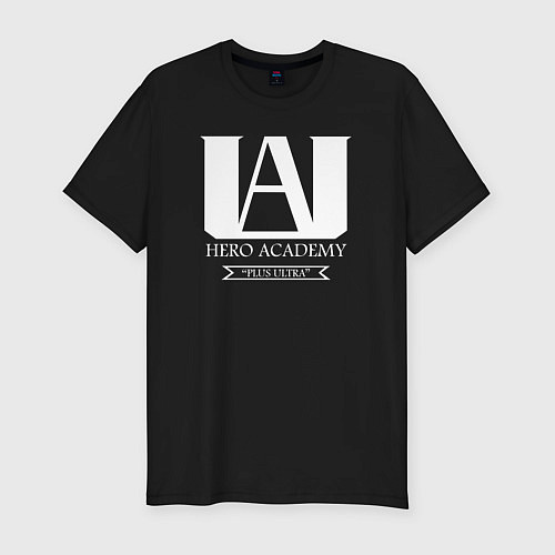 Мужская slim-футболка Hero Академия / Черный – фото 1