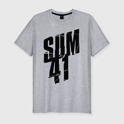 Футболка slim-fit Sum Forty One, цвет: меланж