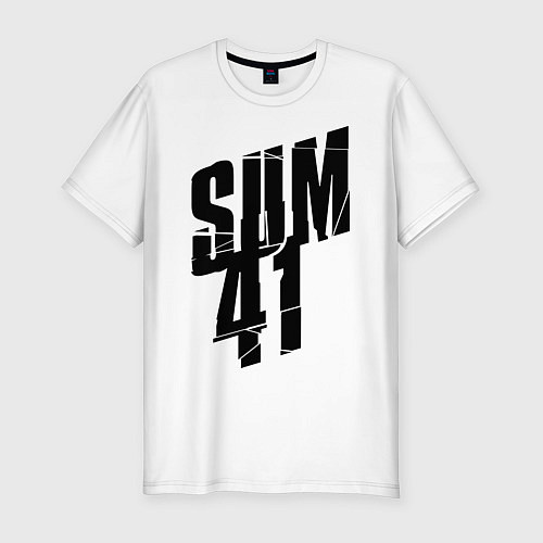 Мужская slim-футболка Sum Forty One / Белый – фото 1