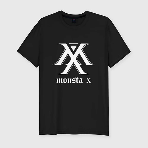 Мужская slim-футболка Monsta X / Черный – фото 1