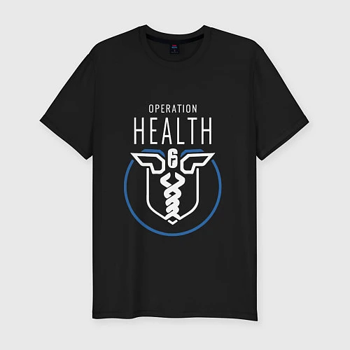 Мужская slim-футболка Operation Health / Черный – фото 1
