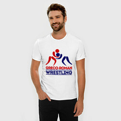 Футболка slim-fit Greco-roman wrestling, цвет: белый — фото 2