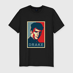 Футболка slim-fit Drake, цвет: черный