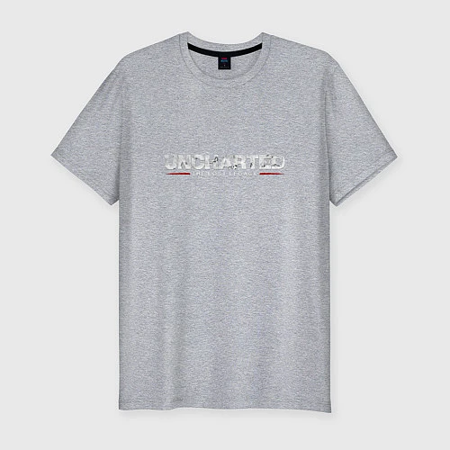 Мужская slim-футболка Uncharted Legacy / Меланж – фото 1