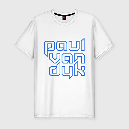 Мужская slim-футболка Paul van Dyk: Circuit / Белый – фото 1