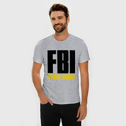 Футболка slim-fit FBI: Cyber Crime, цвет: меланж — фото 2
