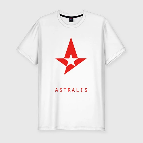 Мужская slim-футболка Astralis - The Form / Белый – фото 1