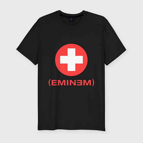 Мужская slim-футболка Recovery (Eminem) / Черный – фото 1