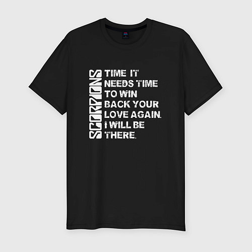 Мужская slim-футболка Scorpions - Still loving you / Черный – фото 1
