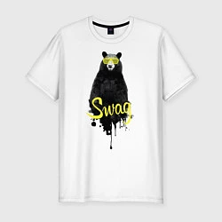 Мужская slim-футболка SWAG Bear