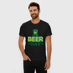 Футболка slim-fit Beer day, цвет: черный — фото 2