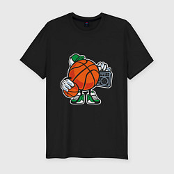 Футболка slim-fit Hip Hop Basketball, цвет: черный
